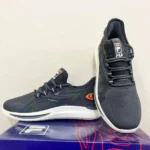Men’s Gray Mesh Running Shoes with Breathable Design - Image 2