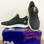 Men’s Olive Green Mesh Running Shoes with Breathable Design - Image 3
